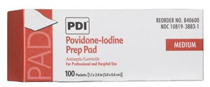 PDI PVP  IODINE PREP PAD-B40600