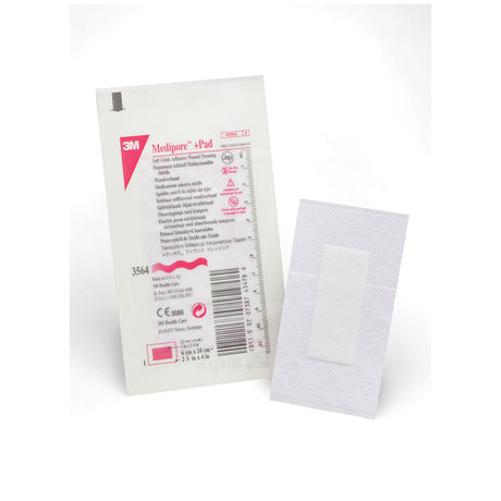 SOLVENTUM MEDIPORE™ +PAD SOFT CLOTH ADHESIVE WOUND DRESSING - 3564