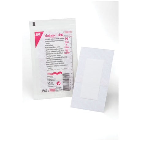 SOLVENTUM MEDIPORE™ +PAD SOFT CLOTH ADHESIVE WOUND DRESSING - 3569