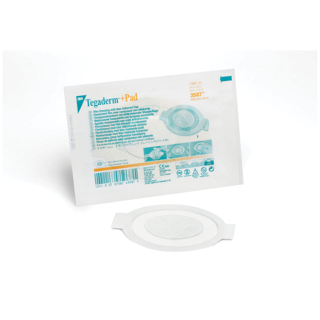 SOLVENTUM TEGADERM™ + PAD FILM DRESSING WITH NON-ADHERENT PAD - 3587