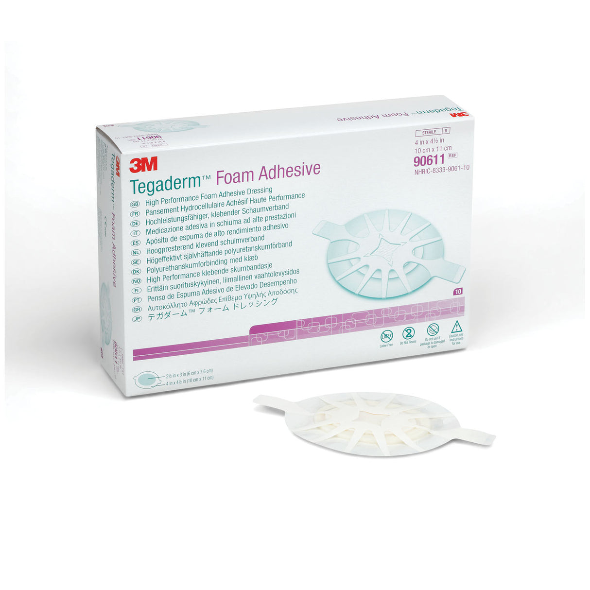 SOLVENTUM TEGADERM™ FOAM ADHESIVE DRESSING - 90611