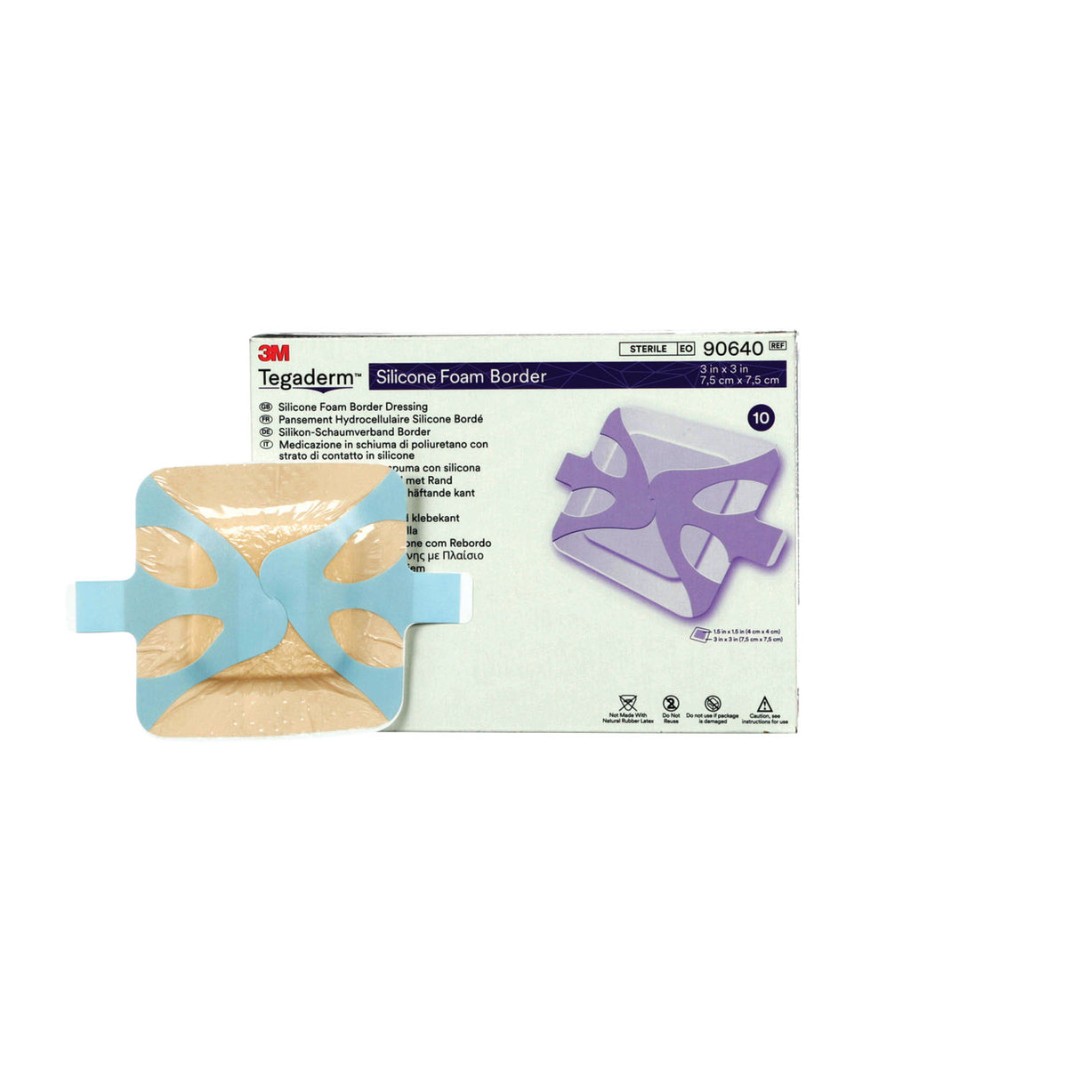 SOLVENTUM TEGADERM™ SILICONE FOAM BORDER DRESSING - 90640