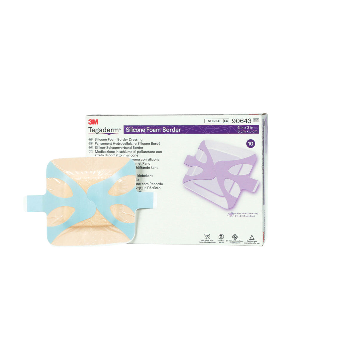 SOLVENTUM TEGADERM™ SILICONE FOAM BORDER DRESSING - 90643