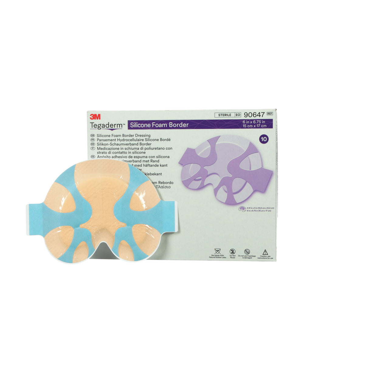 SOLVENTUM TEGADERM™ SILICONE FOAM BORDER DRESSING - 90647