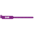 MEDICAL ID SOLUTIONS TRI-LAMINATE ALERT WRISTBANDS - 3207DNR