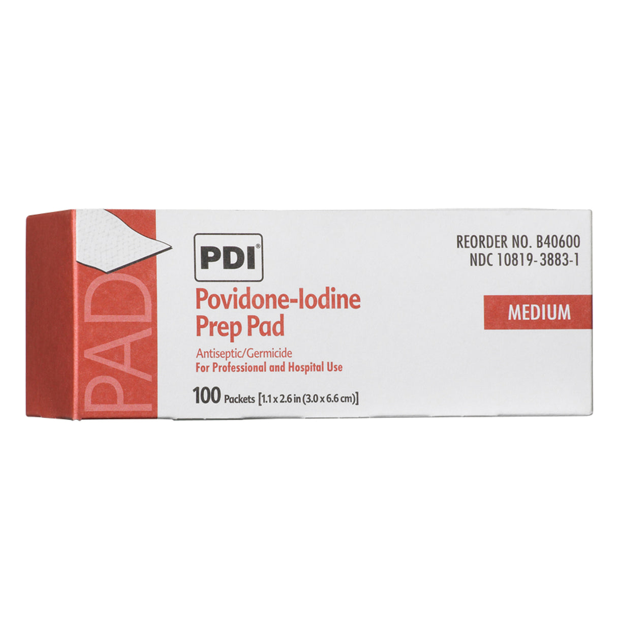 PDI PVP  IODINE PREP PAD - B40600