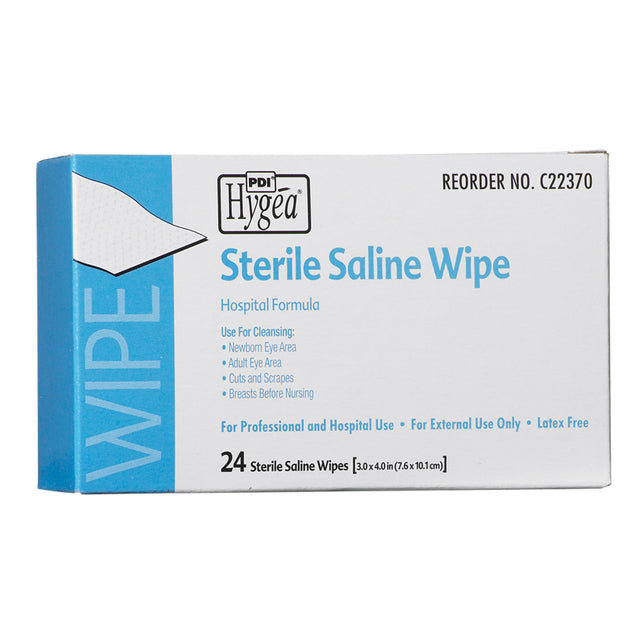 PDI HYGEA® STERILE SALINE WIPE - C22370