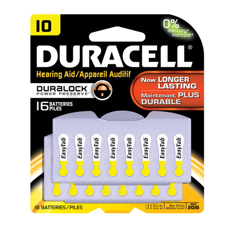 DURACELL® HEARING AID BATTERY - DA10B16