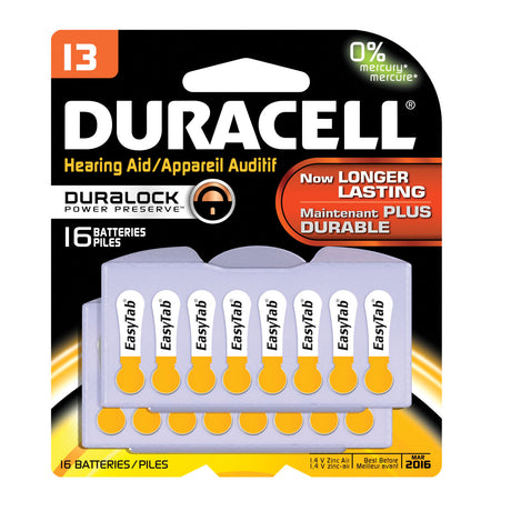 DURACELL® HEARING AID BATTERY - DA13B16