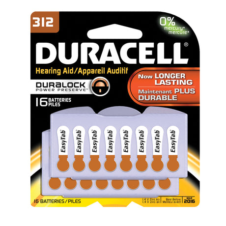 DURACELL® HEARING AID BATTERY - DA312B16