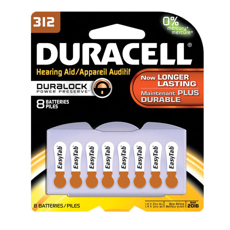 DURACELL® HEARING AID BATTERY - DA312B8W