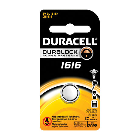 DURACELL® ELECTRONIC WATCH BATTERY - DL1616BPK