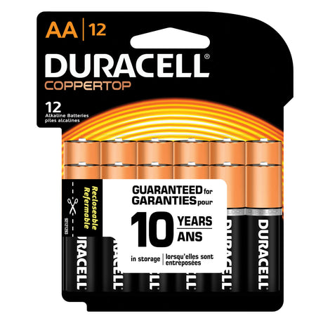 DURACELL® COPPERTOP® ALKALINE RETAIL BATTERY WITH DURALOCK POWER PRESERVE™ TECHNOLOGY - MN15RT12Z