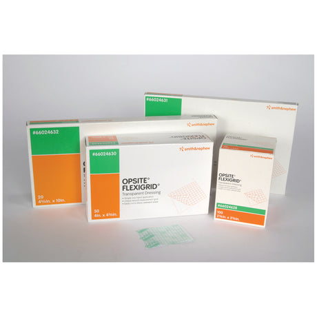 SMITH & NEPHEW OPSITE™ FLEXIGRID™ TRANSPARENT ADHESIVE FILM DRESSINGS - 66024630