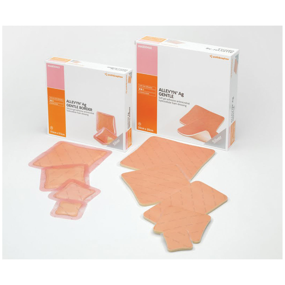 SMITH & NEPHEW ALLEVYN™ AG GENTLE BORDER ADHESIVE DRESSINGS - 66800452
