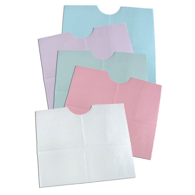 TIDI 3-PLY TISSUE/POLY CONTOUR BIB - 917901