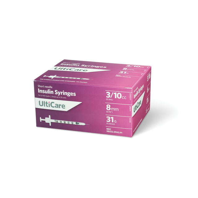 ULTIMED ULTICARE INSULIN SYRINGES - 9439