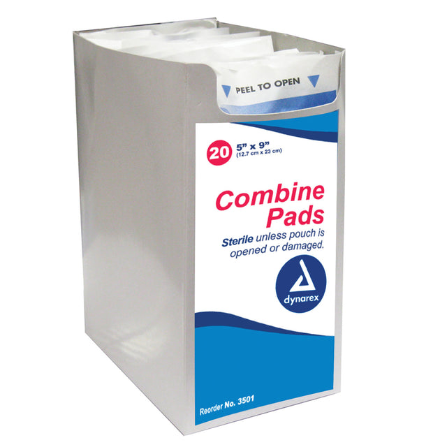 DYNAREX SECURE ABDOMINAL COMBINE PADS - 3501