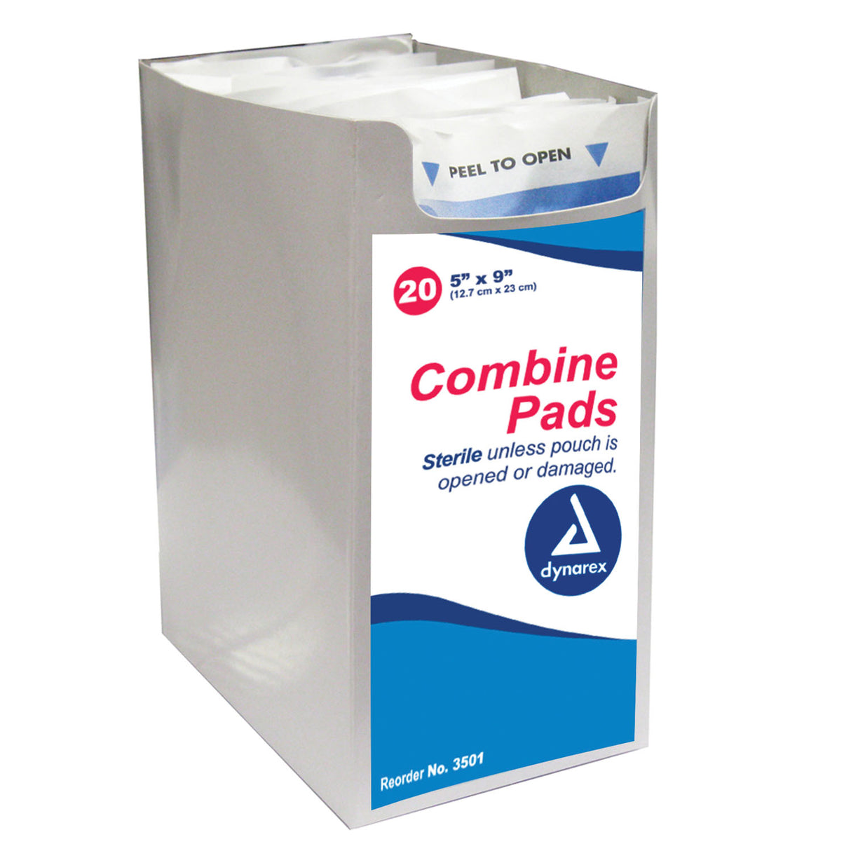 DYNAREX SECURE ABDOMINAL COMBINE PADS - 3502