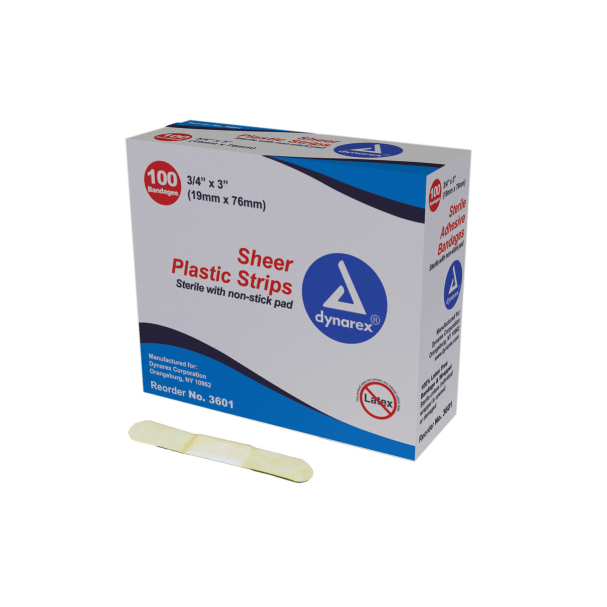 DYNAREX SHEER STRIP ADHESIVE BANDAGES - 3602