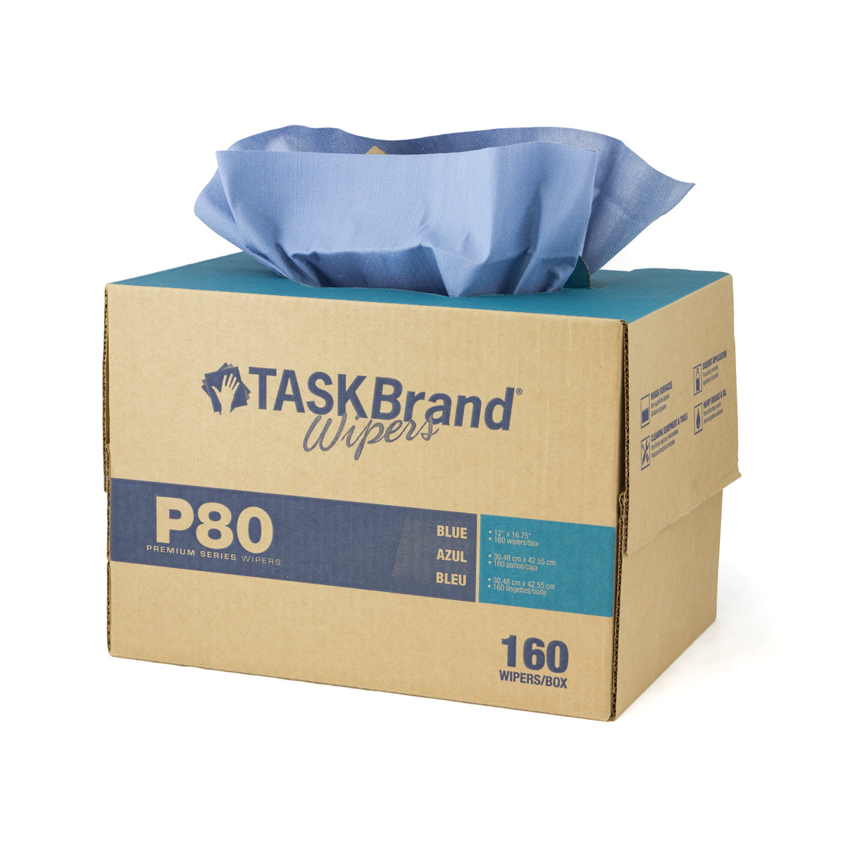 HOSPECO TASKBRAND® PREMIUM SERIES WIPES - HYDRO ENTANGLED SpUNLACE - N-P080ITB