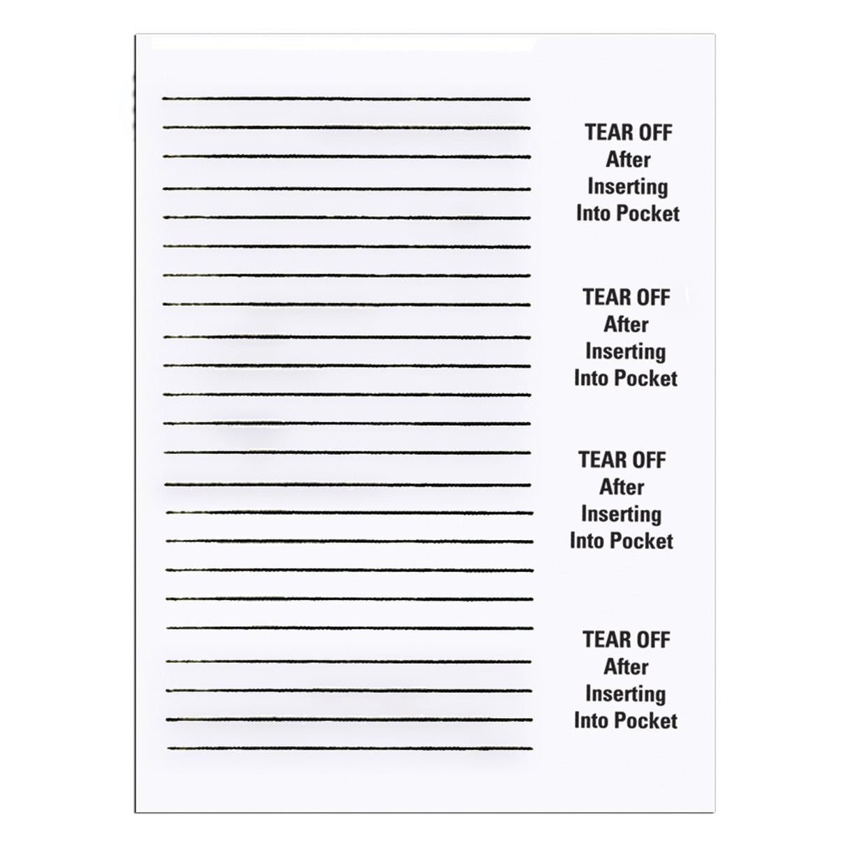 PRECISION DYNAMICS INSERT CARDS - 8610-03-PDA