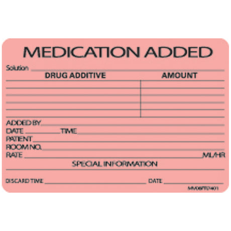 TIMEMED MEDVISION® LABELS - MV08FR7401