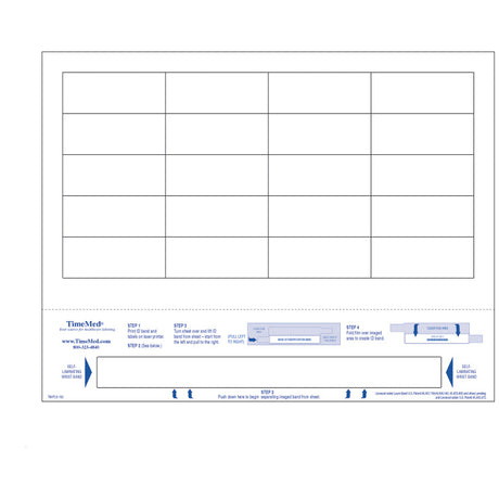 TIMEMED SELF-LAMINATING WRISTBANDS - TM-PLS-102