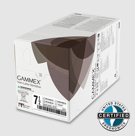 ANSELL GAMMEX NON-LATEX ACCELERATOR FREE SENSITIVE GLOVES-20277255