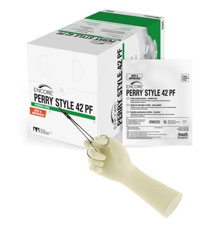 ANSELL ENCORE PERRY® STYLE 42 POWDER FREE SURGICAL GLOVES-5711100PF