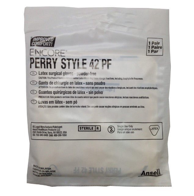 ANSELL ENCORE PERRY® STYLE 42 POWDER FREE SURGICAL GLOVES-5711100PF