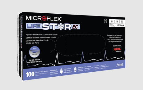 ANSELL MICROFLEX LIFESTAR™ EC POWDER-FREE NITRILE EXAM GLOVES-LSE-104-3XL