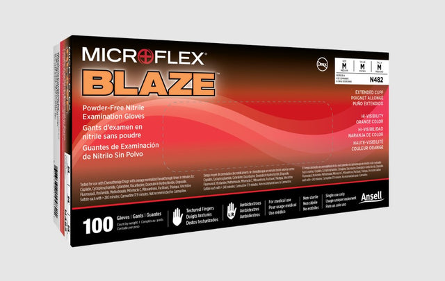 ANSELL MICROFLEX BLAZE® POWDER FREE EXAM GLOVES-N481