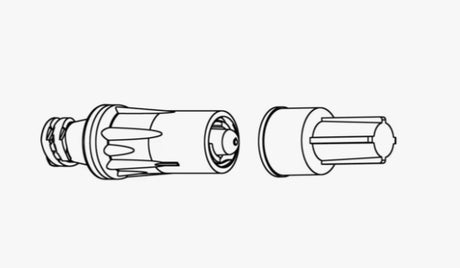 BD TEXIUM® CLOSED MALE LUER, 0.12 ML PV, PVC, DEHP FREE, WITH FEMALE CAP-10012241-0500, Cs