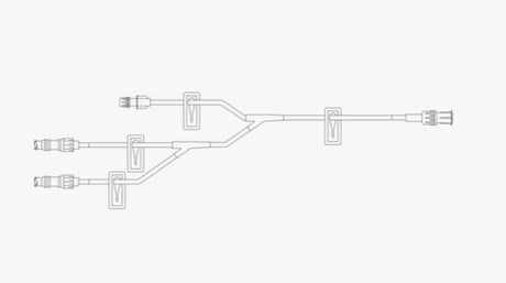 BD EXTENSION SET, TRIFUSE, (2) SMARTSITE™ NEEDLE-FREE CONNECTORS, (4) SLIDE CLAMPS, 2-PIECE FIXED MALE LUER LOCK, 10" LENGTH, 2ML PV, NOT MADE WITH DEHP, STERILE-10014692, Cs