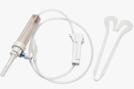 BD SECONDARY ADMIN SET, NON-VENTED NEEDLE-FREE VALVE BAG ACCESS, PORT ROLLER, PINCH CLAMP SPIN MALE LUER LOCK WITH HANGER, 20 DROP/L, 31" LENGTH, 12 ML FLUID PATH, NOT MADE WITH DEHP, STERILE-11610341, Cs