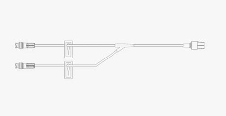 BD EXTENSION SET, BIFUSE, (2) SMARTSITE NEEDLE-FREE CONNECTORS, (2) SLIDE CLAMPS, SPIN MALE LUER LOCK, NOT MADE WITH DEHP, 10" LENGTH, 2ML PV, STERILE-20159E, Cs