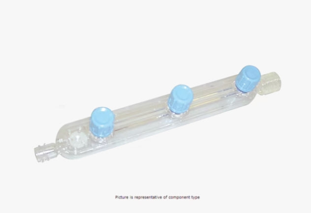 BD EXTENSION SET, PINCH CLAMP, 3 PORT MANIFOLD (3 ONE WAY VALVES), (1) SMARTSITE™ NEEDLE-FREE VALVE 6" FROM 2-PIECE MALE LUER LOCK, 43" LENGTH, 8 ML PV, STERILE-20519E, Cs