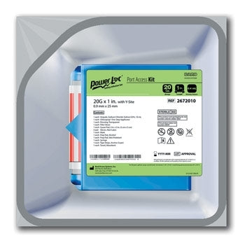 BD POWERLOC® MAX PAK SAFETY INFUSION SET WITH Y-INJECTION SITE, 20G X 1" -2132010, Cs