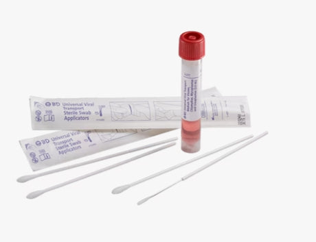 BD UNIVERSAL VIRAL TRANSPORT KIT INCLUDES: 1ML VIAL WITH FLEXIBLE MINITIP FLOCKED SWAB-220526, Pack