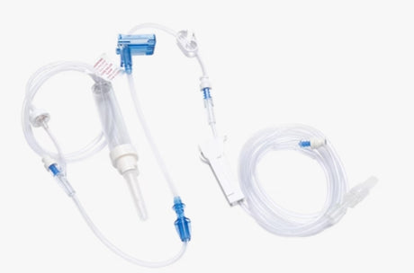 BD INFUSION SET, CHECK VALVE, (3) NEEDLE-FREE VALVES 95", 75" AND 6" FROM 2-PIECE MALE LUER LOCK, 127" LENGTH, 26 ML PV-2426-0007, Cs