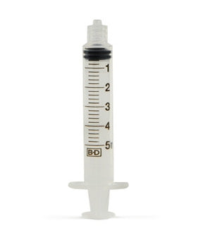 BD SYRINGE ONLY, 5ML, LUER-LOK™ TIP, NON-STERILE, BULK-301027, Cs