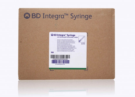 BD SYRINGE, INTEGRA™ 3ML SYRINGE, DETACHABLE/ RETRACTING 21 G X 1" NEEDLE, 100/BX, 4 BX/CS-305273, Cs