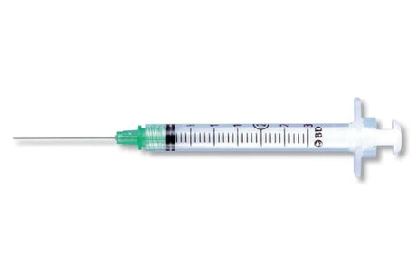 BD SYRINGE, INTEGRA™ 3ML SYRINGE, DETACHABLE/ RETRACTING 21 G X 1½" NEEDLE, 100/BX, 4 BX/CS-305274, Cs