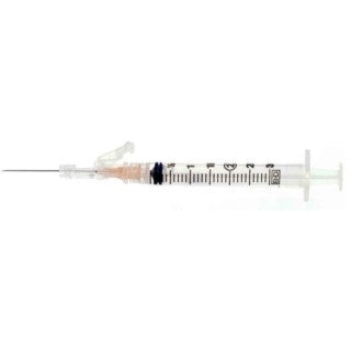 BD SYRINGE, 3ML, 25G X 1" REGULAR BEVEL NEEDLE, 400/CS-305924, Cs