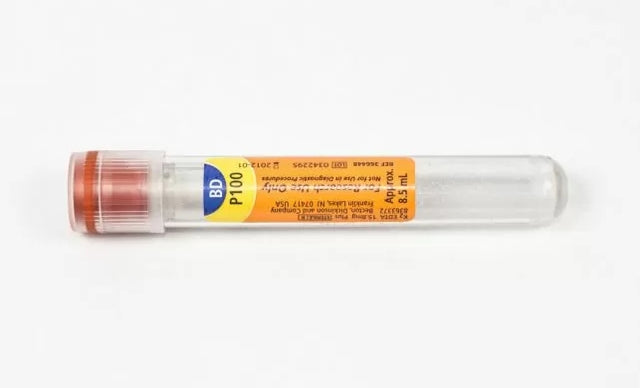 BD P100 BLOOD COLLECTION TUBE, 8.5ML, 16 X 100MM, CLEAR, HEMOGARD™ CLOSURE, PAPER LABEL, K2EDTA-366448, Cs