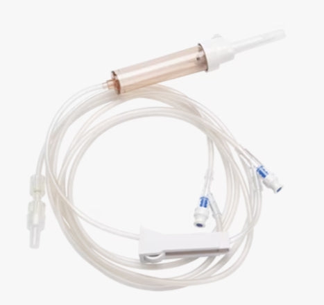 BD GRAVITY SET, ROLLER CLAMP, (2) SMARTSITE NEEDLE-FREE VALVES, 9", 86" FROM 2-PIECE MALE LUER LOCK, 60 DROP/L, 104" LENGTH, 17ML FLUID PATH, STERILE -42133E, Cs