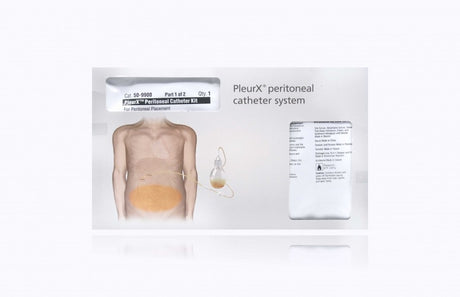 BD PLEURX PERITONEAL CATHETER KIT WITH (4) 1000 ML BOTTLES, 1 KIT/EA-50-9900, Each