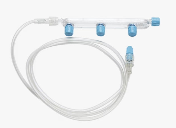 BD EXTENSION SET, (3) PORT MANIFOLDE, SPIN MALE LUER LOCK, NOT MADE WITH DEHP, 44" LENGTH, 7ML PV, STERILE -MM4021, Cs