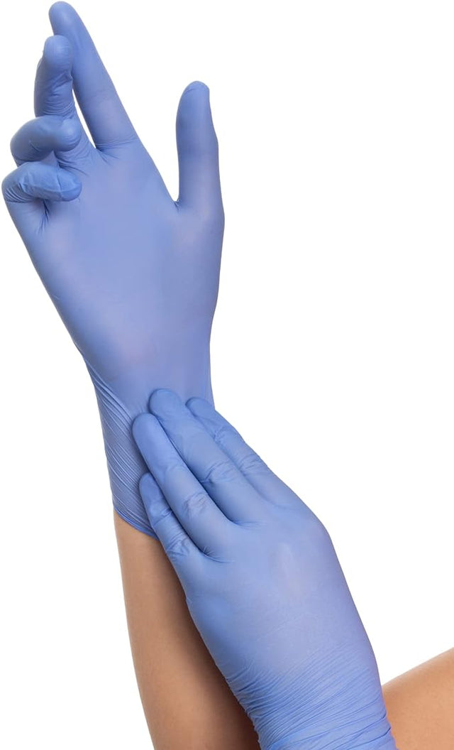 HALYARD AQUASOFT™ BLUE NITRILE EXAM GLOVES-43932